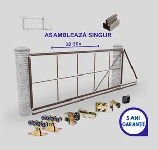 Set cadru pentru porți culisante - sudează singur (6 m) 00022 foto